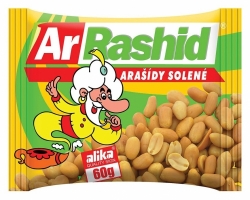 Arašídy pražené solené 60 g 